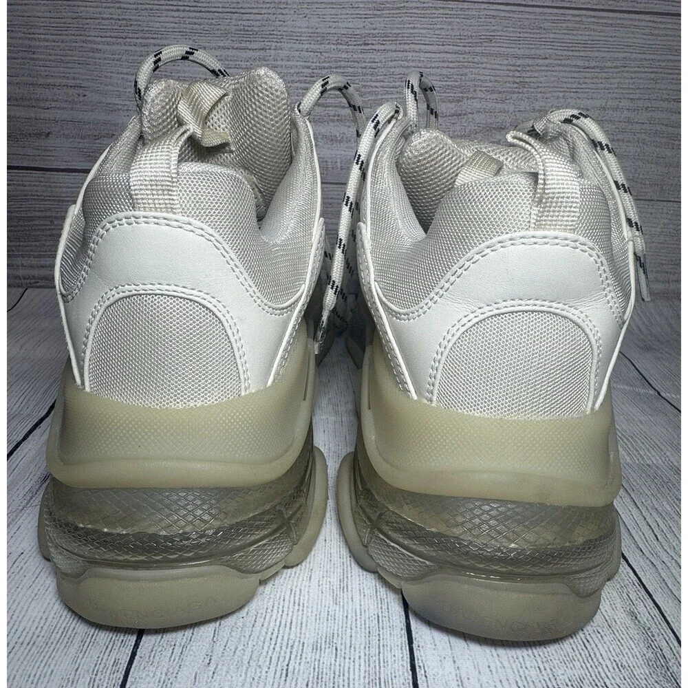 Balenciaga Triple S Men's Beige Rubber Sneakers Size EU 41 US 8 NO BOX